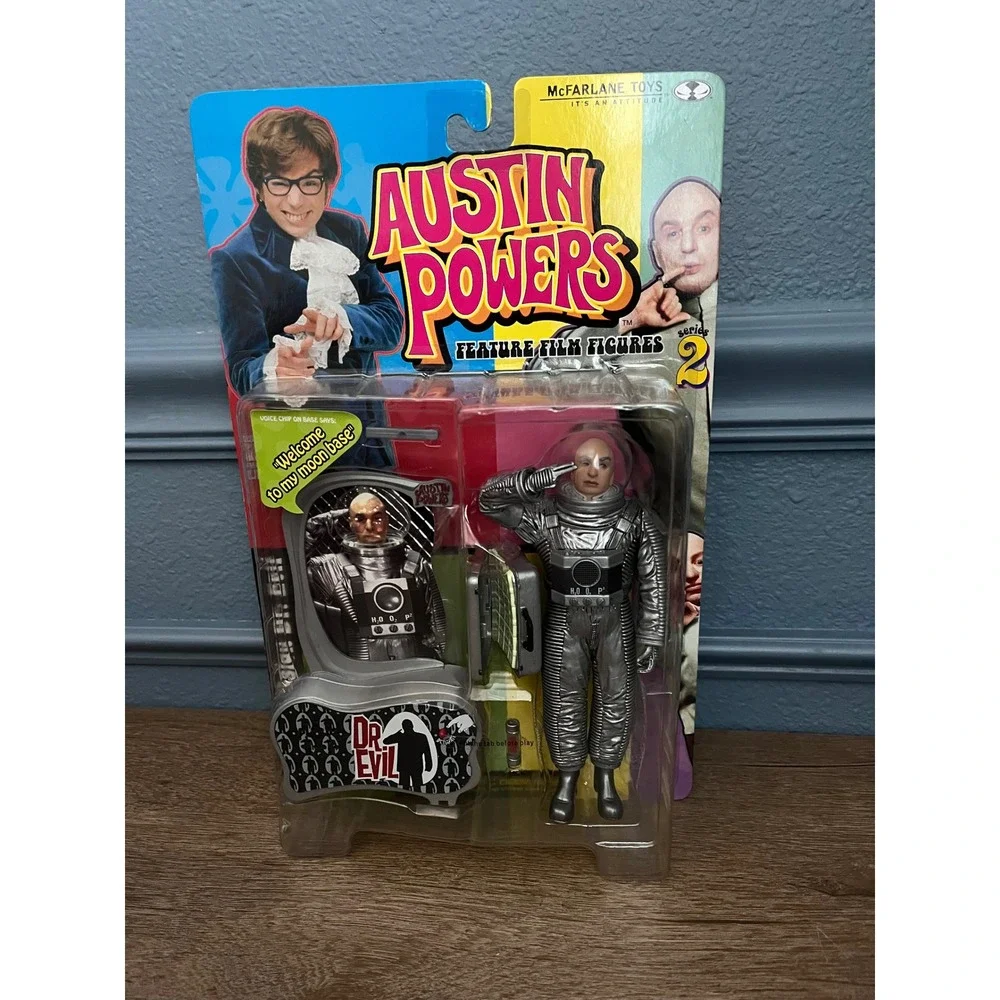 Dr Evil‎ Austin Powers Action Figure with Cat and Voice Chip 